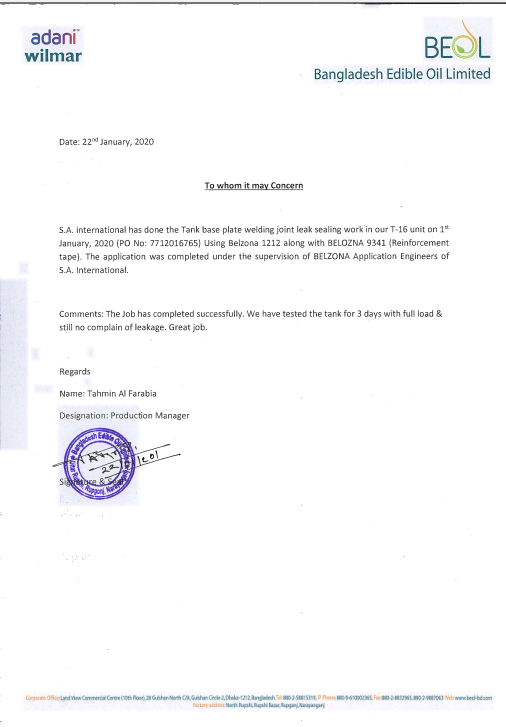 certificate from adani group