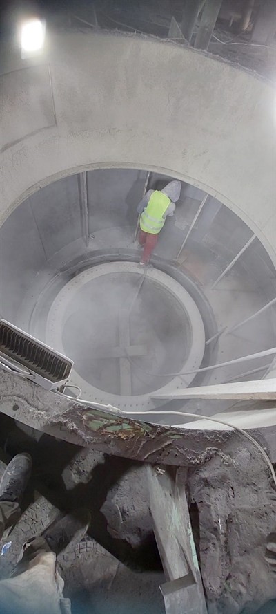 Separator shell protected from severe abrasion — Belzona KHIA